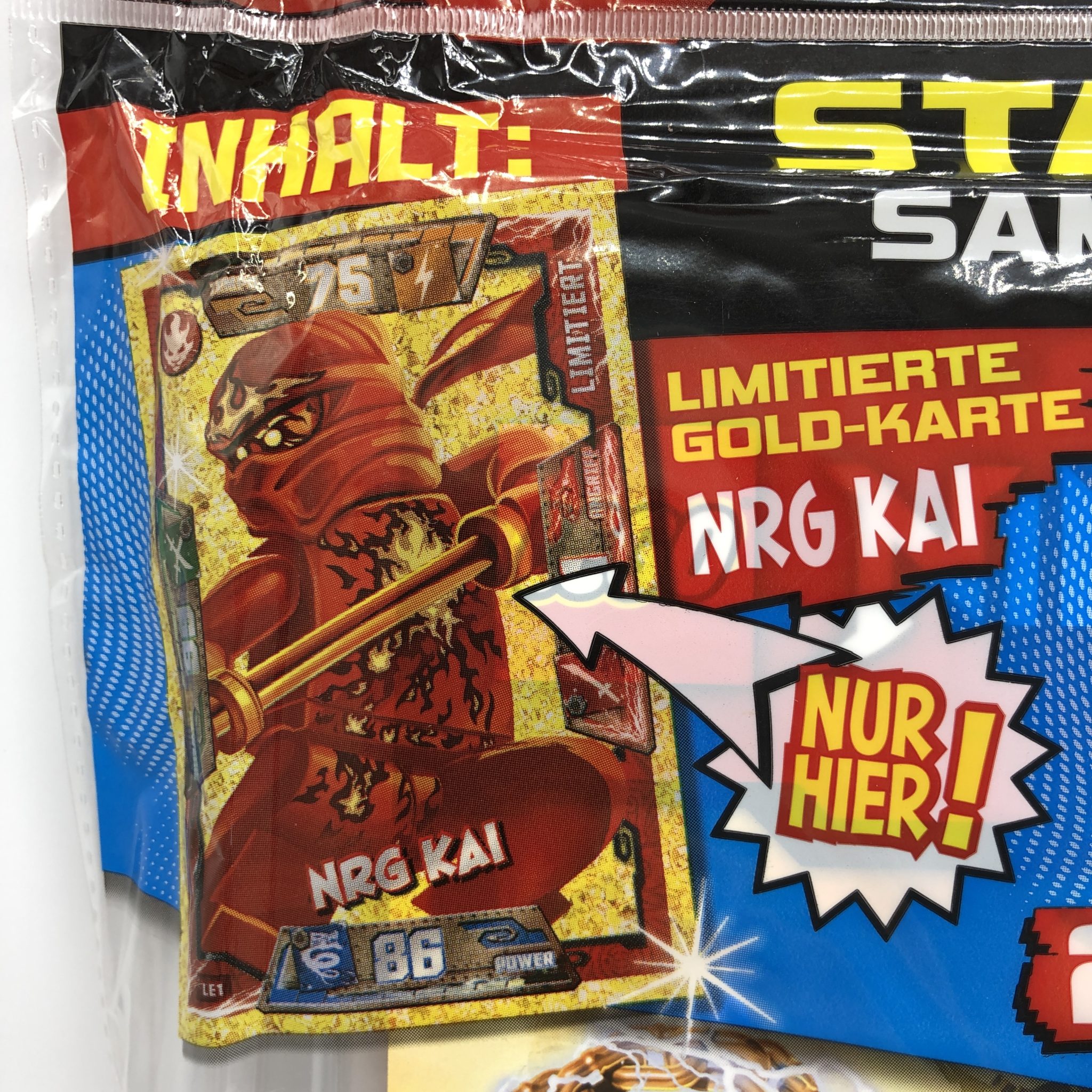 LEGO Ninjago TCG Series 1 Starter-Pack Limitierte Gold-Karte LE1 NRG Kai