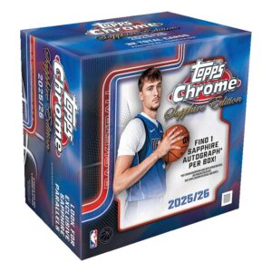 2025/26 Topps Chrome Sapphire Basketball Hobby Box
